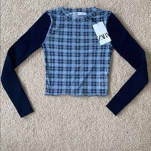 Combination Knit Sweater